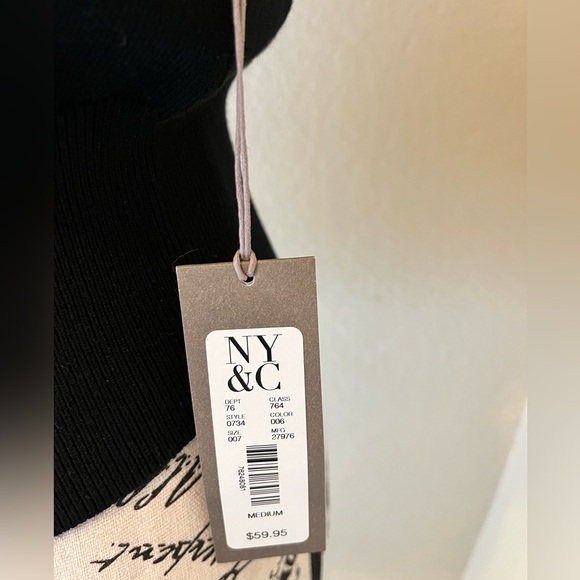 NWT Eva Langoria knit sweater sleeveless top NY&Co. size medium in black - Picture 4 of 6
